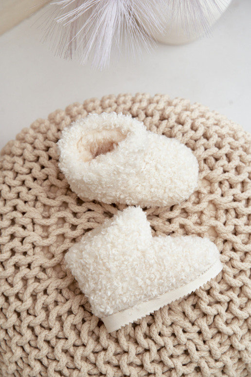 Naiste poolsaapad nööpidega lumesaapad Laste jalanõud karusnahaga Typu Baranek Elevandiluu värvi Mevael