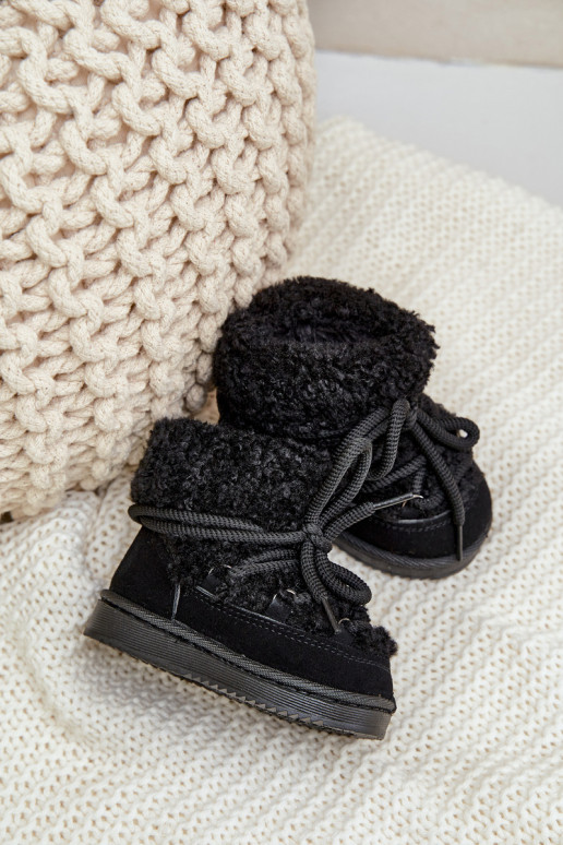 soojad Naiste poolsaapad nööpidega lumesaapad Laste jalanõud nööritavad Must Asija