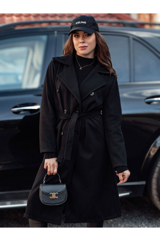 CASHMELY naiste oversize mantel pikk seotav must Dstreet NY0714