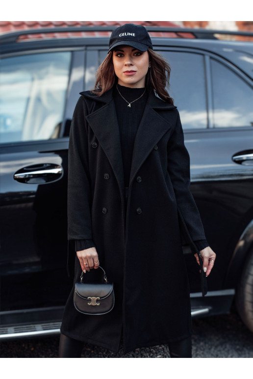 CASHMELY naiste oversize mantel pikk seotav must Dstreet NY0714