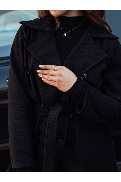 CASHMELY naiste oversize mantel pikk seotav must Dstreet NY0714