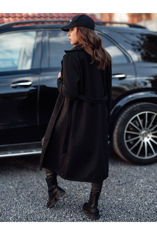CASHMELY naiste oversize mantel pikk seotav must Dstreet NY0714
