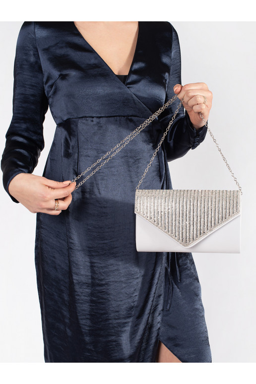 Hõbedat värvi Käekott ümbriku tüüp ozdobiona kryształkami