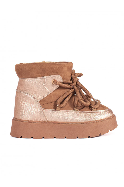 pruunid värvi  Naiste lumesaapad  pruunid värvi  Naiste lumesaapad