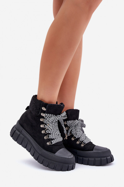  voodriga Naiste poolsaapad jalanõud platvormiga Must Alcyhen