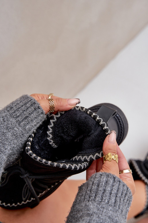 nööpidega lumesaapad  Z Haftem platvormiga Must Naleris