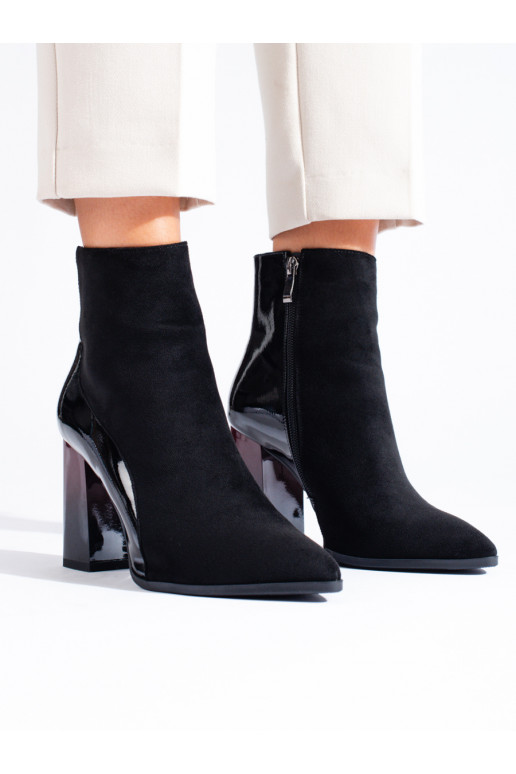 seemisnakhsed Mustad naiste saapad kõrge kontsaga