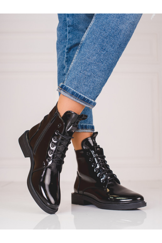 nööritavad naiste saapad Mustad 