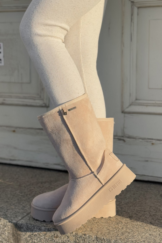  nööpidega lumesaapad platvormiga Big Star OO274894 Elevandiluu värvi