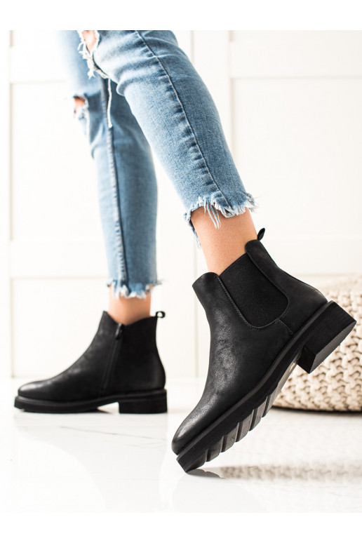 Klassikalise mudeli mustad saapad SERGIO LEONE