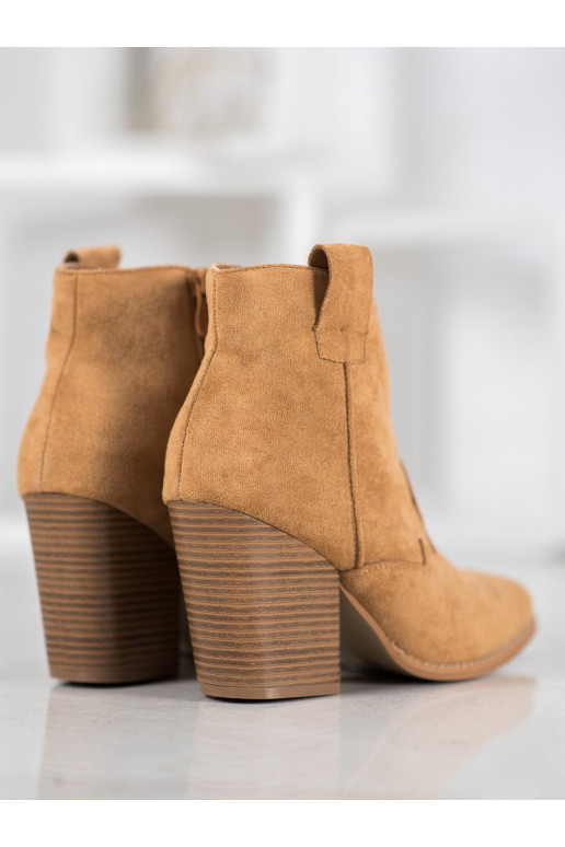 seemisnakhsed Kauboistiilis saapad kõrge jämeda kontsaga