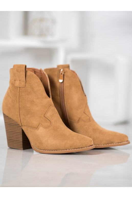 seemisnakhsed Kauboistiilis saapad kõrge jämeda kontsaga