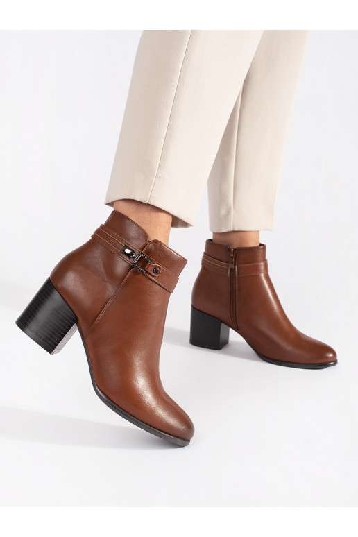 pruunid värvi   naiste saapad kõrge kontsaga Sergio Leone