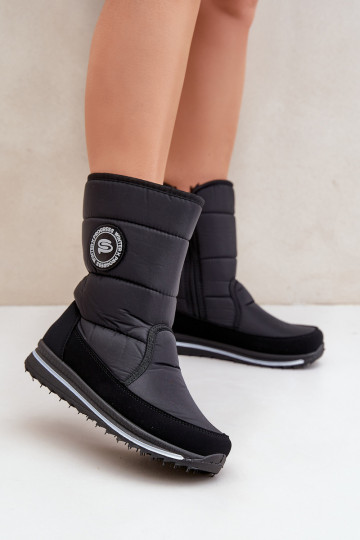  nööpidega lumesaapad  Progress PROGJ-21-09 Must 2