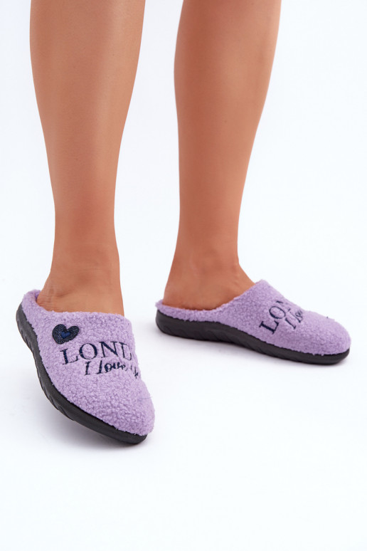 jalatsid kodujalatsid Plätud    Typu Baranek Inblu ET000027 Violetne värv jalatsid kodujalatsid Plätud    Typu Baranek Inblu ET000027 Violetne värv