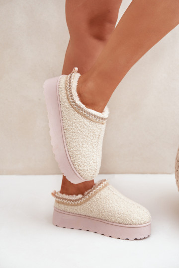 nööpidega lumesaapad  platvormiga Z Haftem Elevandiluu värvi Tirissa