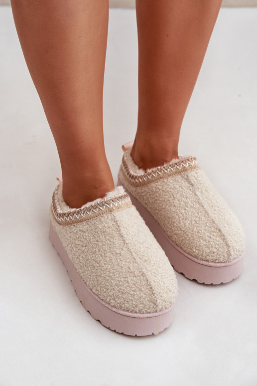 nööpidega lumesaapad  platvormiga Z Haftem Elevandiluu värvi Tirissa