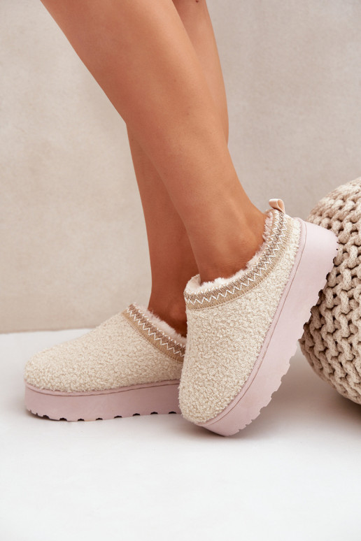 nööpidega lumesaapad  platvormiga Z Haftem Elevandiluu värvi Tirissa