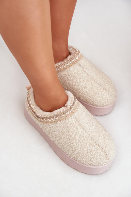 nööpidega lumesaapad  platvormiga Z Haftem Elevandiluu värvi Tirissa