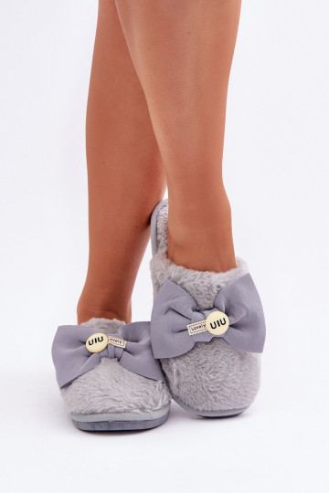 Plätud  karusnahaga I lipsukesega Halli värvi Olfedi