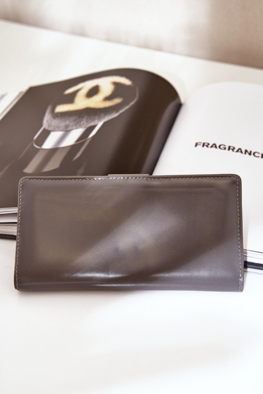 Rahakott eko-nahast halli värvi Kalinessa