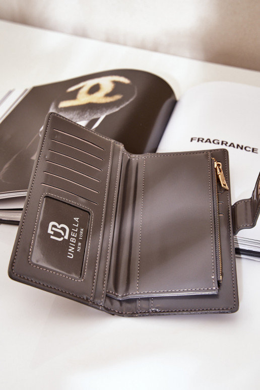 Rahakott eko-nahast halli värvi Kalinessa