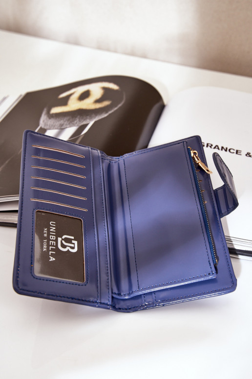 Rahakott eko-nahast tumesinist värvi Kalinessa