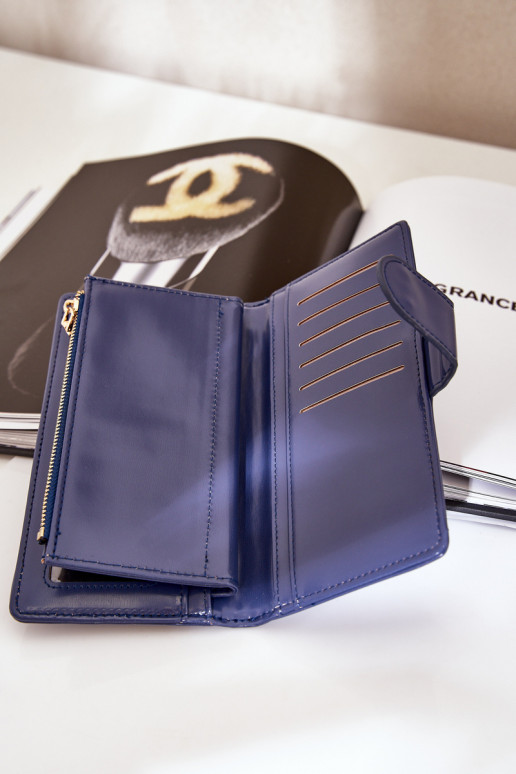 Rahakott eko-nahast tumesinist värvi Kalinessa