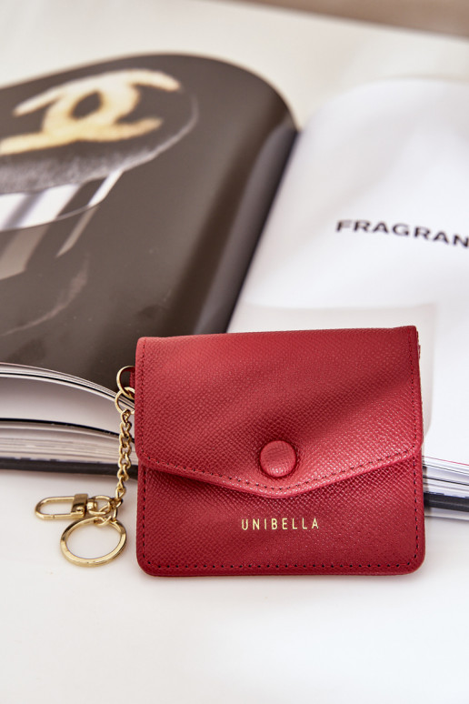 Etui Na Karty Ze Kuldset värvim Brelokiem  bordoo-värvi Iritinme