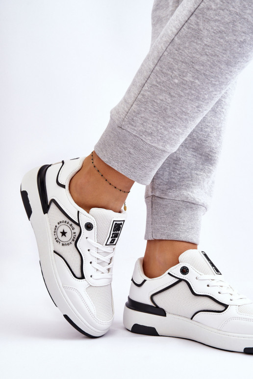 Sportliku stiiliga jalanõud Big Star LL274440 Valget-Must