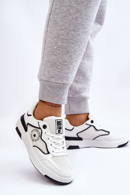  Sportliku stiiliga jalanõud Big Star LL274440 Valget-Must