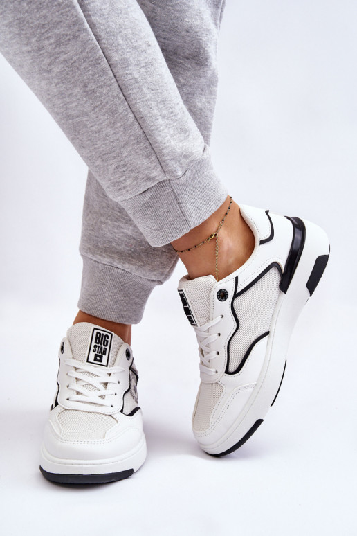  Sportliku stiiliga jalanõud Big Star LL274440 Valget-Must