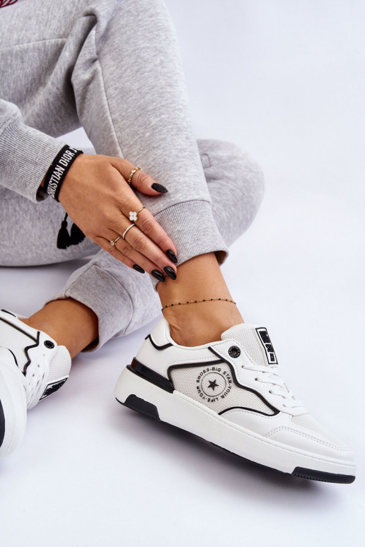  Sportliku stiiliga jalanõud Big Star LL274440 Valget-Must