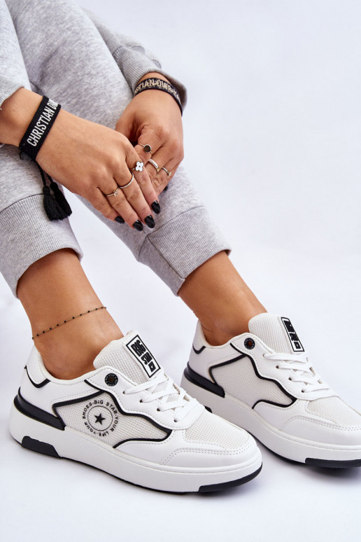  Sportliku stiiliga jalanõud Big Star LL274440 Valget-Must