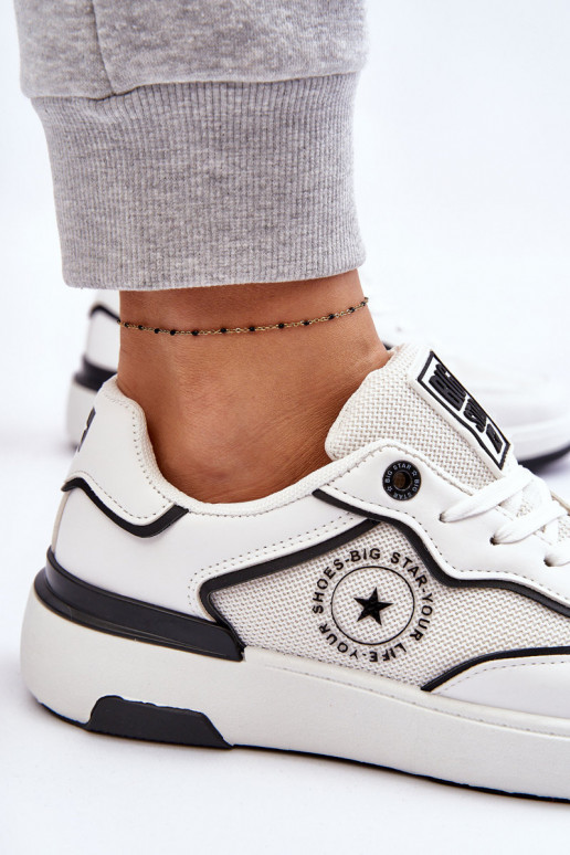  Sportliku stiiliga jalanõud Big Star LL274440 Valget-Must