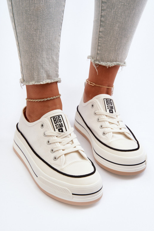 Naistesaapad Big Star NN274205 valget värvi Naistesaapad Big Star NN274205 valget värvi