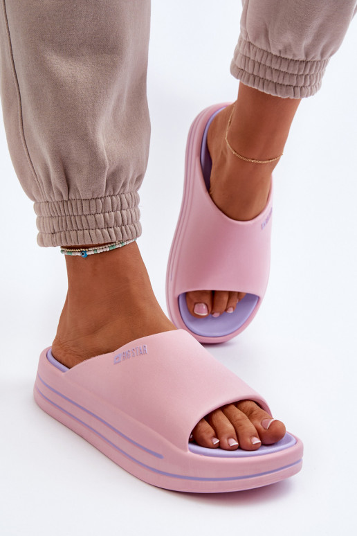 naiste plätud platvormiga Big Star NN274A035 Tumeroosad värvi naiste plätud platvormiga Big Star NN274A035 Tumeroosad värvi