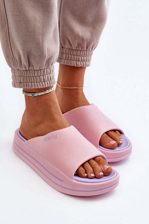 naiste plätud platvormiga Big Star NN274A035 Tumeroosad värvi naiste plätud platvormiga Big Star NN274A035 Tumeroosad värvi