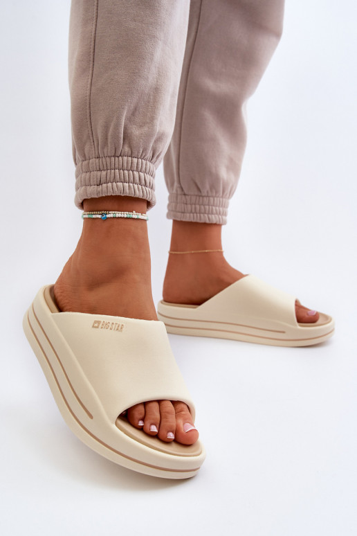 naiste plätud platvormiga Big Star NN274A034 beeži värvi naiste plätud platvormiga Big Star NN274A034 beeži värvi