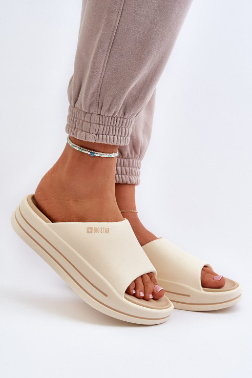 naiste plätud platvormiga Big Star NN274A034 beeži värvi naiste plätud platvormiga Big Star NN274A034 beeži värvi