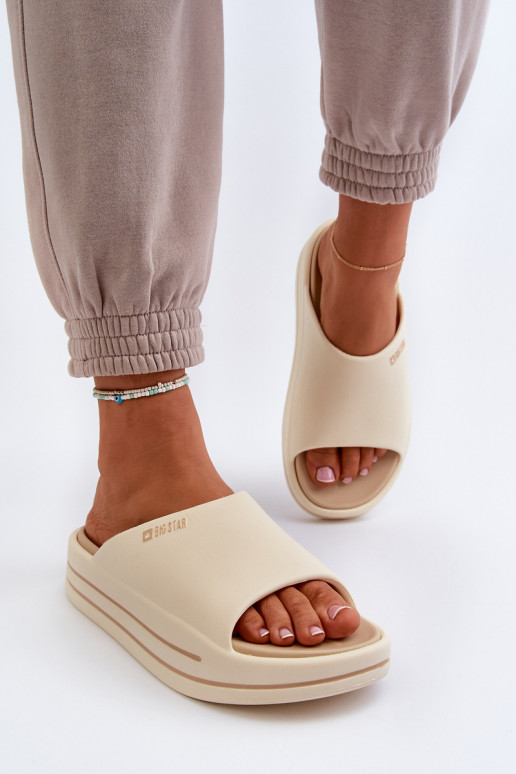 naiste plätud platvormiga Big Star NN274A034 beeži värvi naiste plätud platvormiga Big Star NN274A034 beeži värvi
