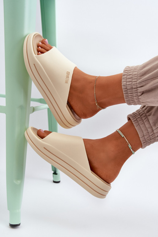 naiste plätud platvormiga Big Star NN274A034 beeži värvi naiste plätud platvormiga Big Star NN274A034 beeži värvi