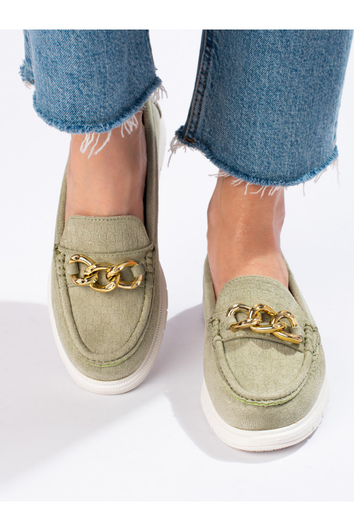   Naiste mokassiinid roheline