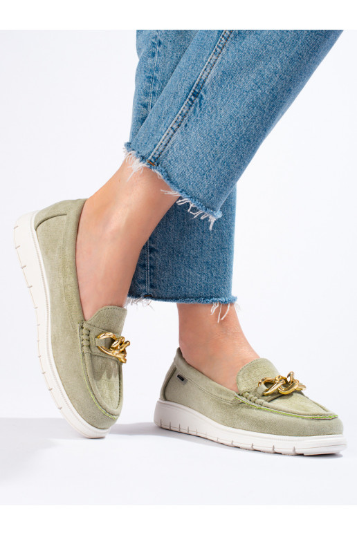   Naiste mokassiinid roheline