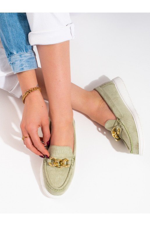   Naiste mokassiinid roheline