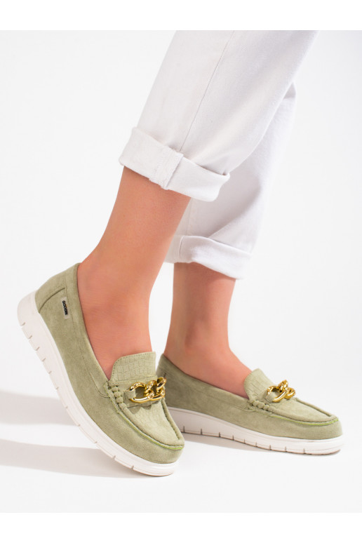   Naiste mokassiinid roheline