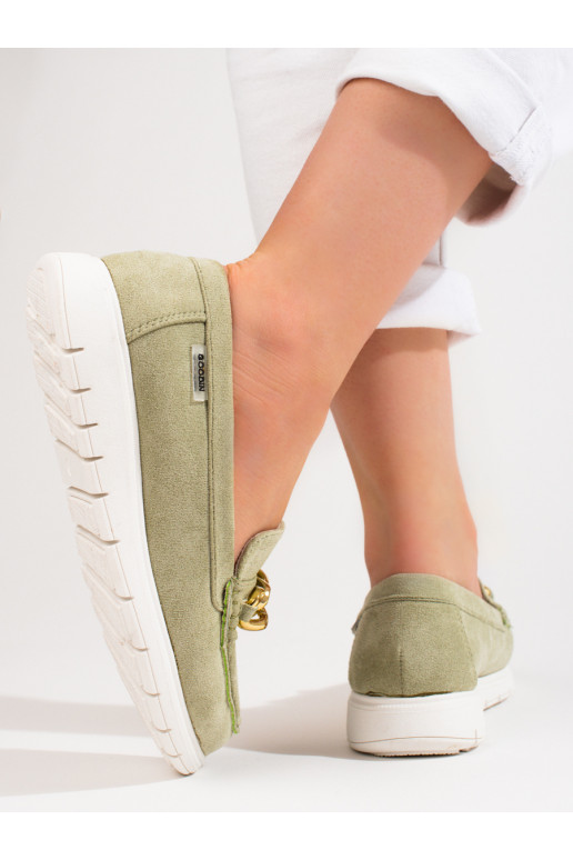   Naiste mokassiinid roheline