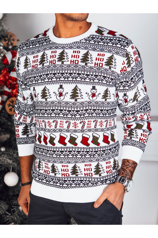 Meeste valge jõulukampsun