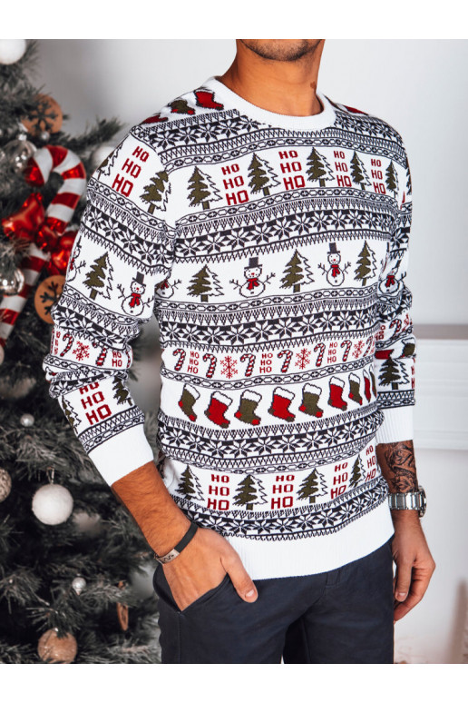 Meeste valge jõulukampsun