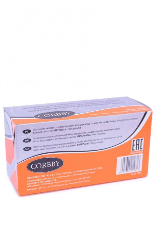 Corbby 120 tk ühekordseid sokke kingade proovimiseks